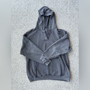 Aerie Gray Pullover Hoodie Women’s XS Lightweight Oversized